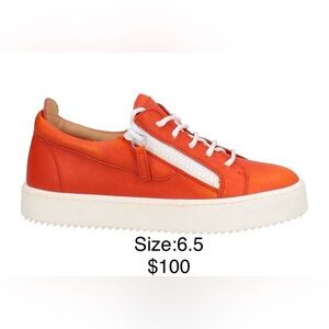 Orange Kids Sneakers